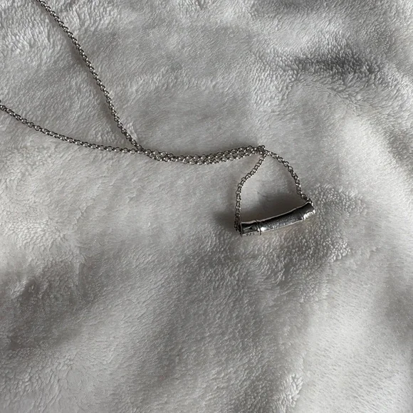 John Hardy Bamboo Sterling Silver Slider Pendant Necklace - Picture 8 of 10